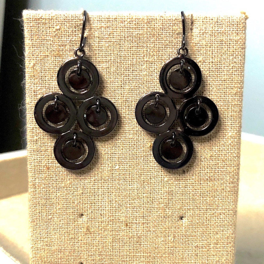 Hematite Chandelier Earrings
